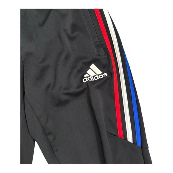 Adidas Tiro Track Pants – Size S – Black with Red, White & Blue Side Stripes - Picture 4 of 6
